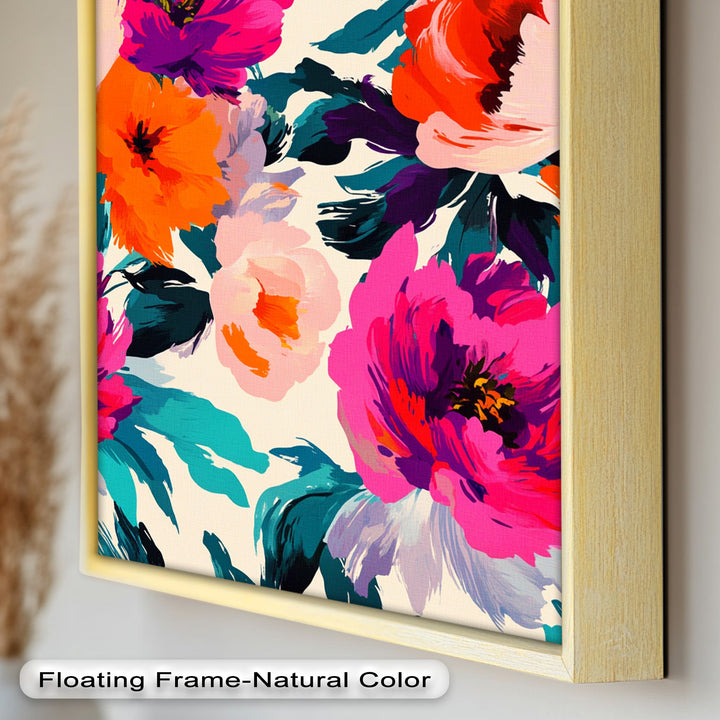 Bold Boho Bloom – Fauvist Floral Explosion Oil Painting
