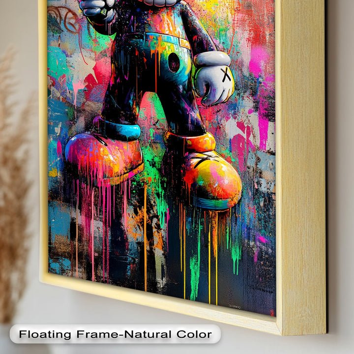 KAWS Street Blaster – Graffiti Pop Oil Painting