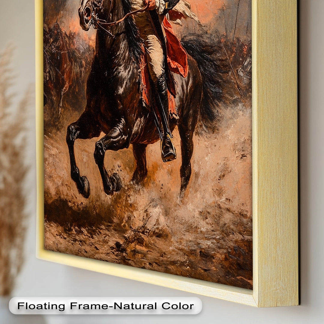 Rider of Defiance – Revolutionary Commander Oil Painting