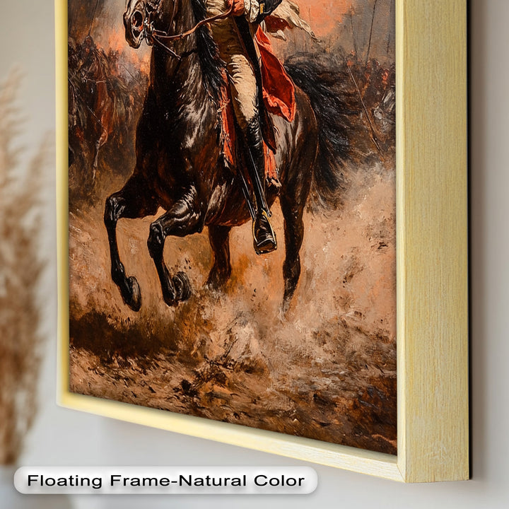 Rider of Defiance – Revolutionary Commander Oil Painting