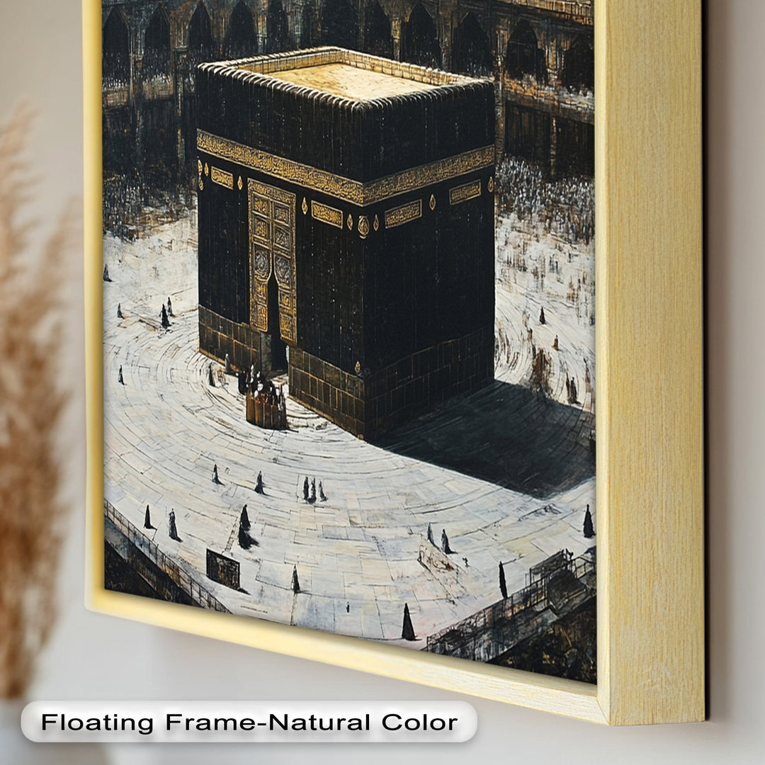 Kaaba Mecca Wall Art – Religious Oil Painting