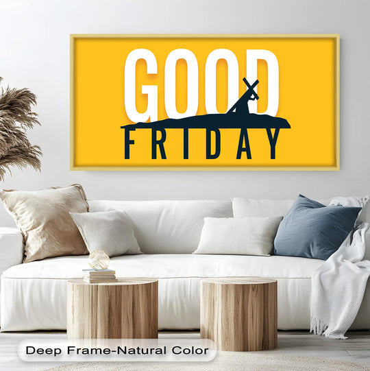 Good Friday Oil Painting – Powerful Christian Art Depicting the Cross