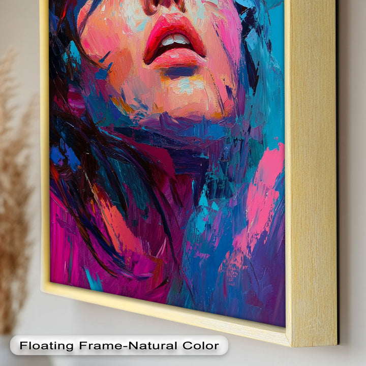 Ecstasy in Color – Vibrant Expressionist Portrait Oil Painting
