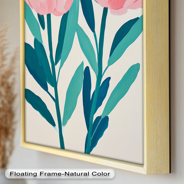 Sunburst Peonies – Modernes Boho-Blumenölgemälde