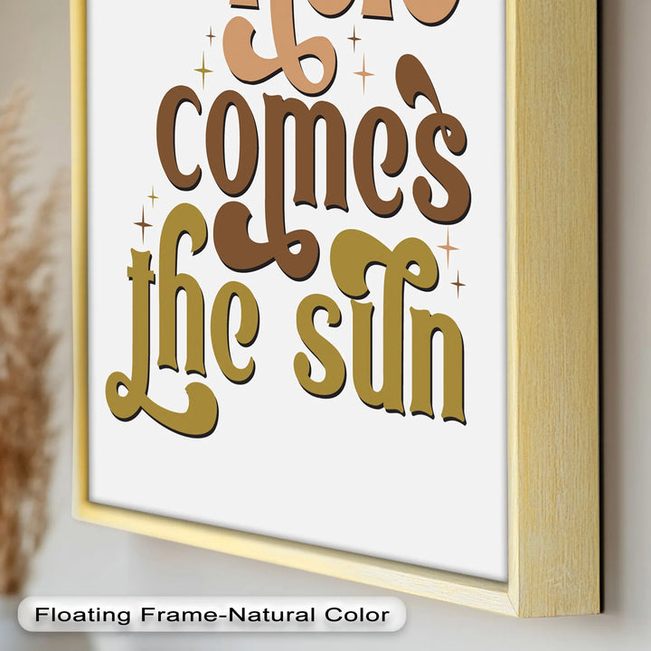 Here Comes the Sun – Positive Vibes Oil Painting - MyPhotoStation