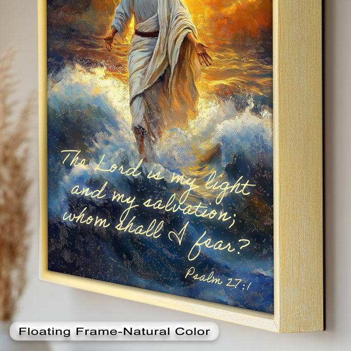 Psalm 27:1 – The Lord is My Light Bible Verse Oil Painting