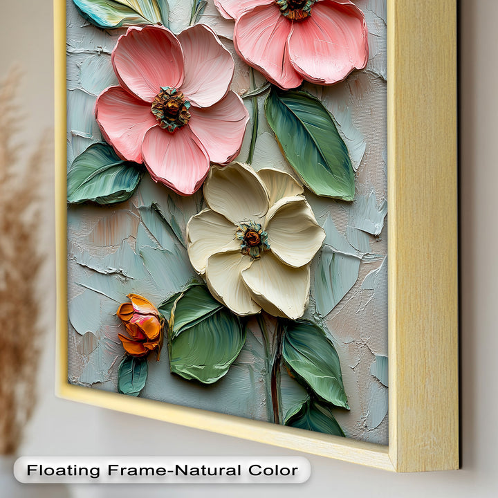 Petal Whispers – Floral Elegance Flower Oil Painting