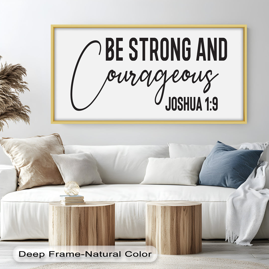 Be Strong and Courageous – Joshua 1:9 Bible Oil Painting