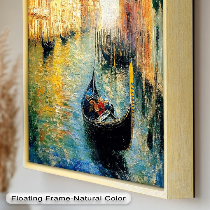 Venice Gondola Scene - Impressionist Oil Painting