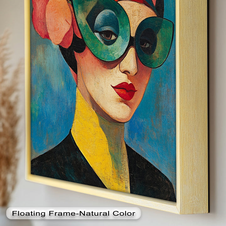 Retro Elegance Oil Painting – Fauvism Woman
