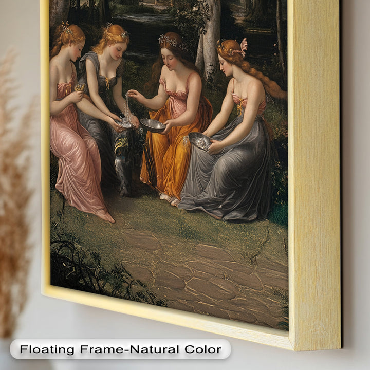 Forest Nymphs at the Spring – Mythical Gathering Oil Painting