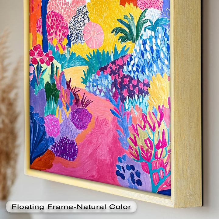 Dreamy Garden Path - Modern Oil Painting
