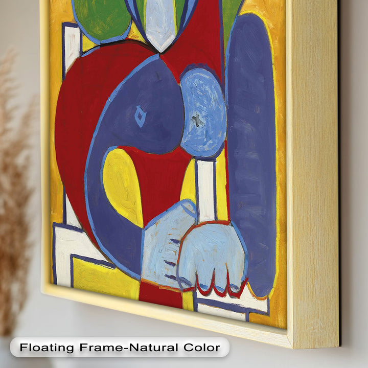 Color Harmony – Abstract Seated Woman Picasso Oil Painting