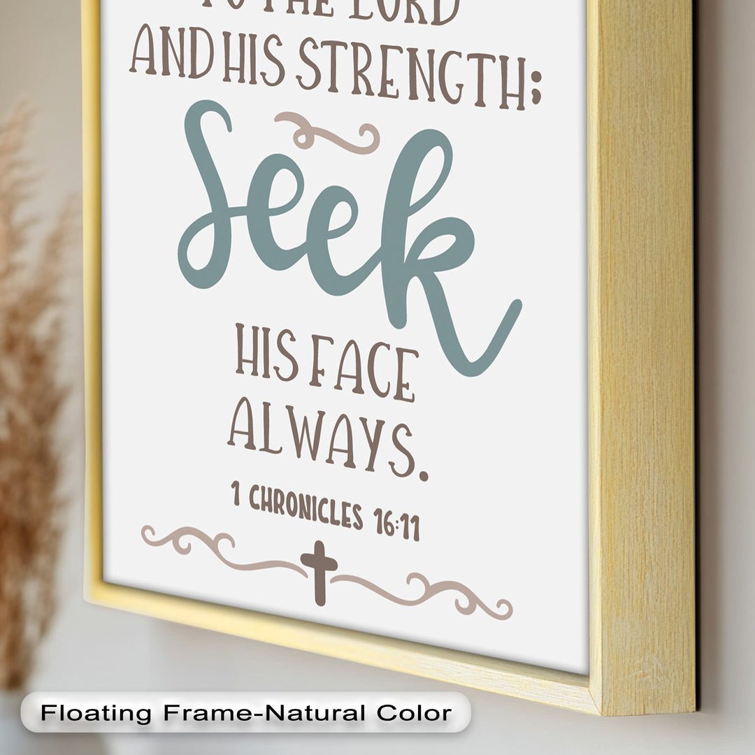 Seek His Face Always – 1 Chronicles 16:11 Oil Painting
