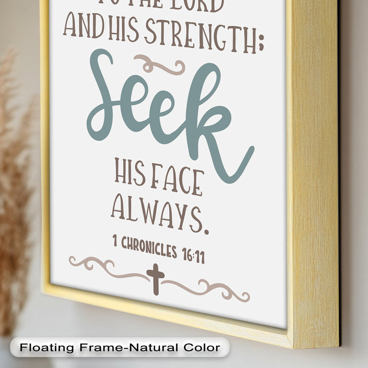 Seek His Face Always – 1 Chronicles 16:11 Oil Painting