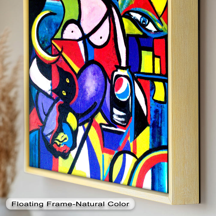 Bold Pepsi Pop Art Wall Art – Abstract Oil Painting