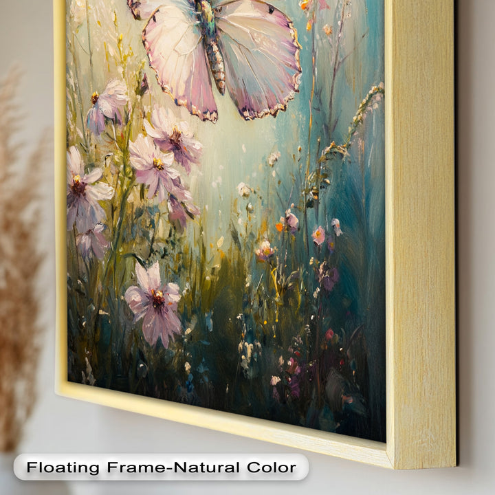 Butterfly Among Wildflowers – Animal Oil Painting
