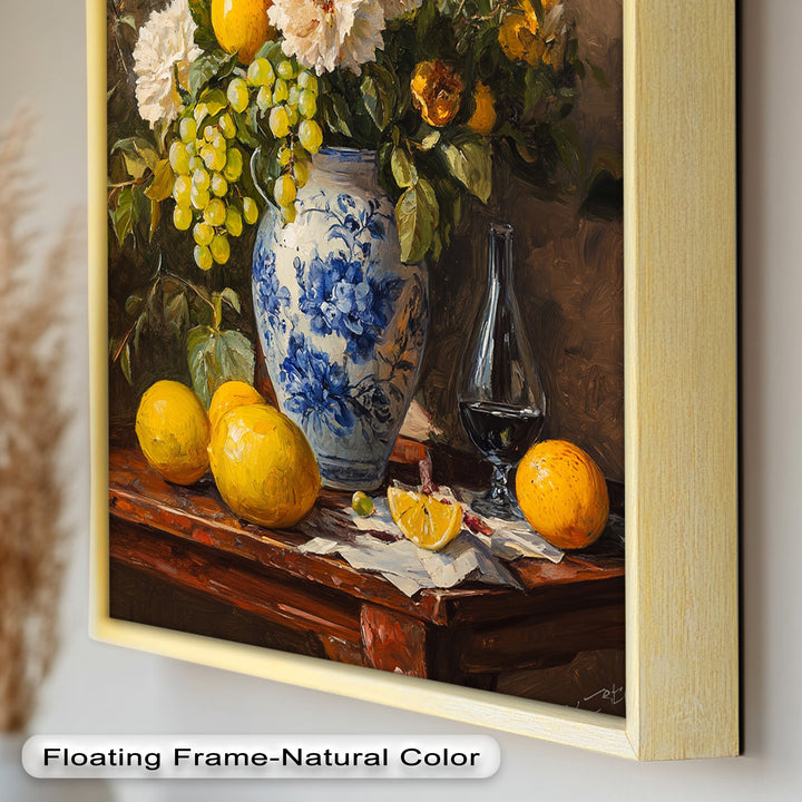 Fruit and Floral Still Life Wall Art – Floral Oil Painting