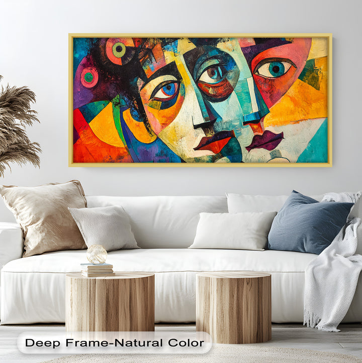 Fragmented Reflections – Abstract Oil Painting