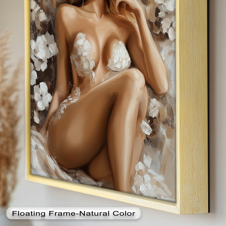 Blossom Muse – Romantic Nude Oil Painting