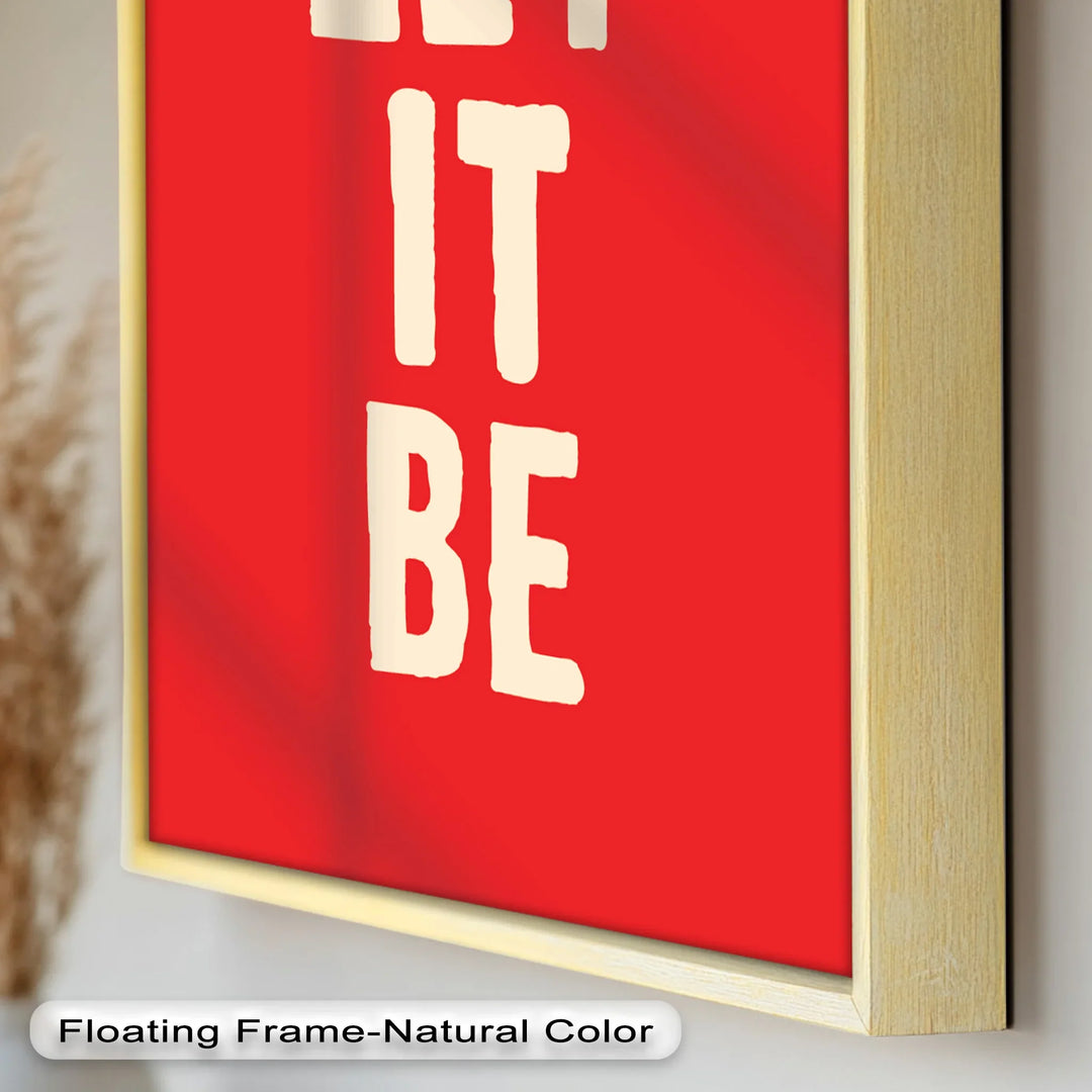 Let It Be – Red Oil Painting - MyPhotoStation