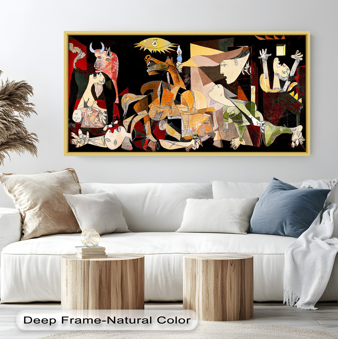 Fragmented Reflection – Abstract Portrait Picasso Oil Painting