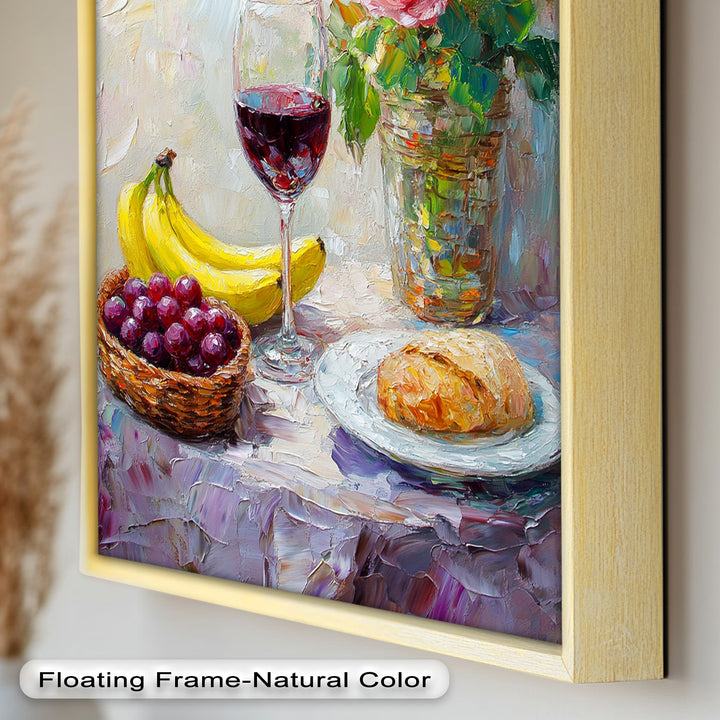 Rose & Fruit Kitchen Decor - Still Life Oil Painting