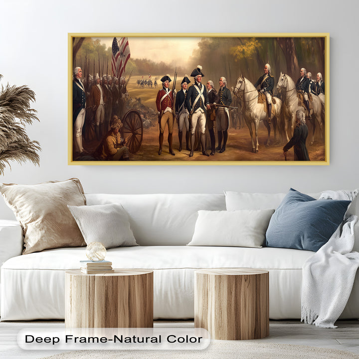 Revolutionary March – American Army Oil Painting