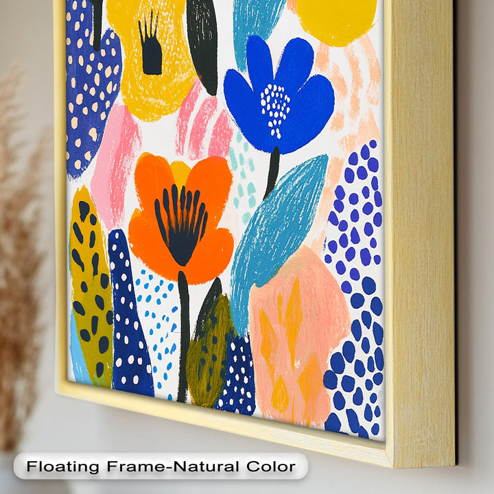Bold Blooms in Boho Garden – Fauvist Floral Oil Painting