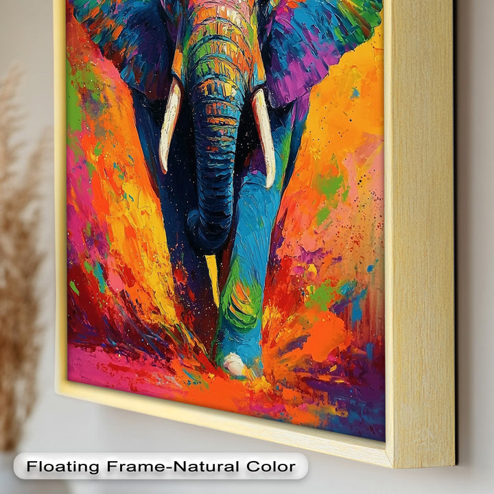 Color Explosion Elephant - Animal Oil Painting