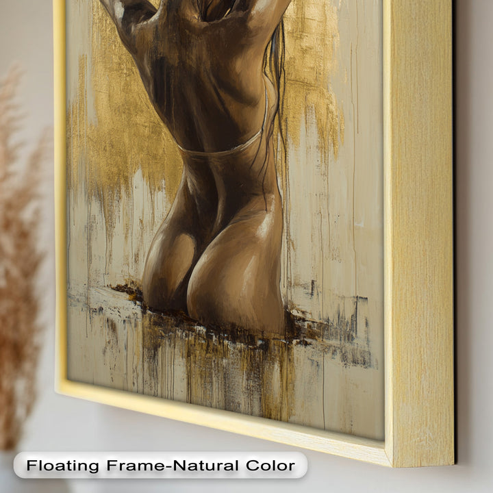 Golden Silence – Contemporary Figurative Nude Oil Painting