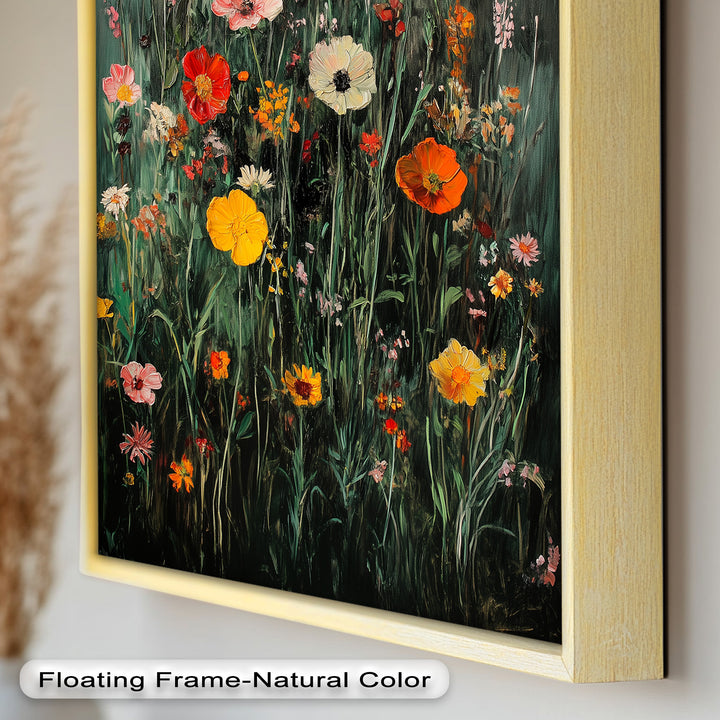 Wild Meadow Bloom – Colorful Field Flowers Flower Oil Painting