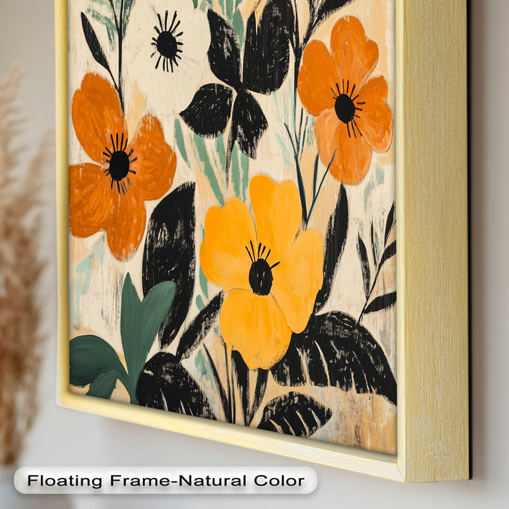 Harvest Blooms – Rustikales Boho-Ölgemälde