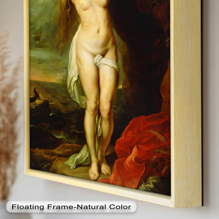 Andromeda Bound – Mythological Renaissance Nude Oil Painting