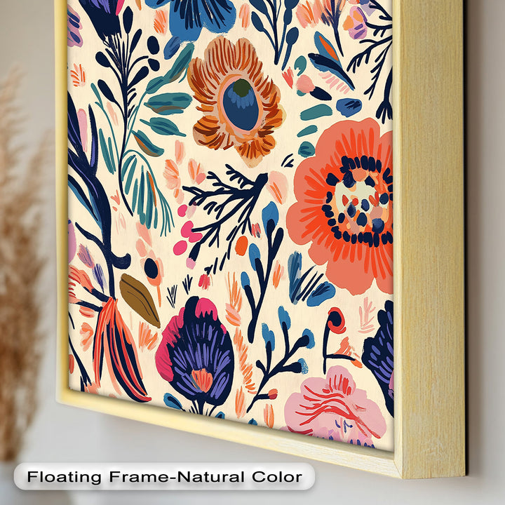 Garden Reverie – Expressive Boho Floral Oil Painting
