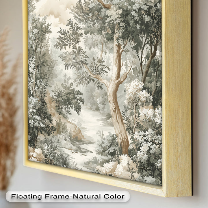 Antique Nature Wall Art-Forest Landscape Oil Paintin