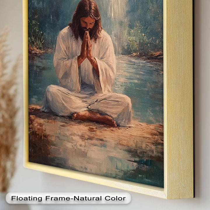 Psalm 46:10 – Be Still and Know Bible Verse Oil Painting