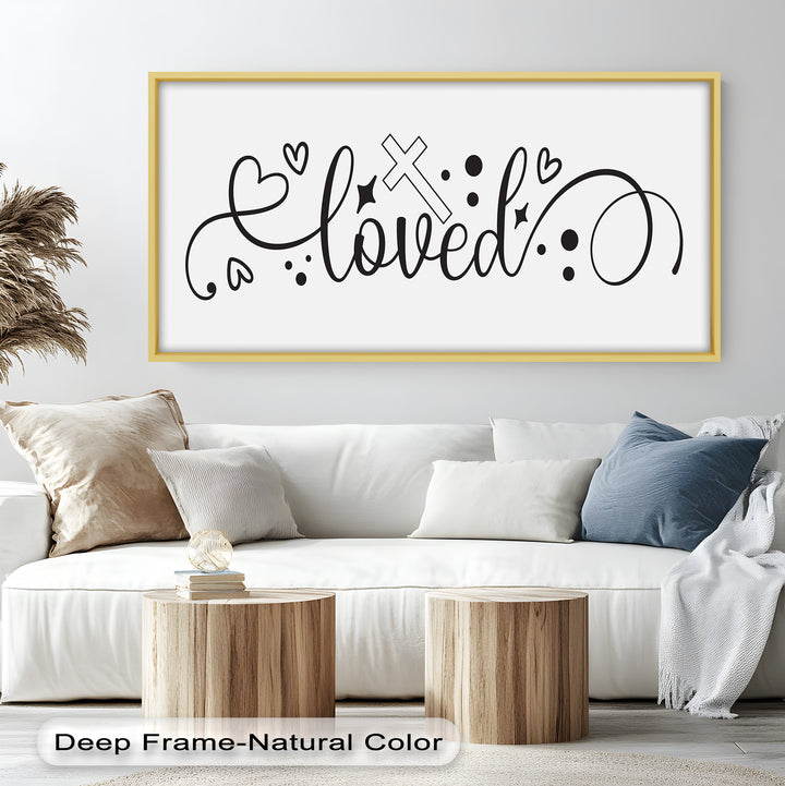 You Are Loved – Christian Bible Verse Oil Painting