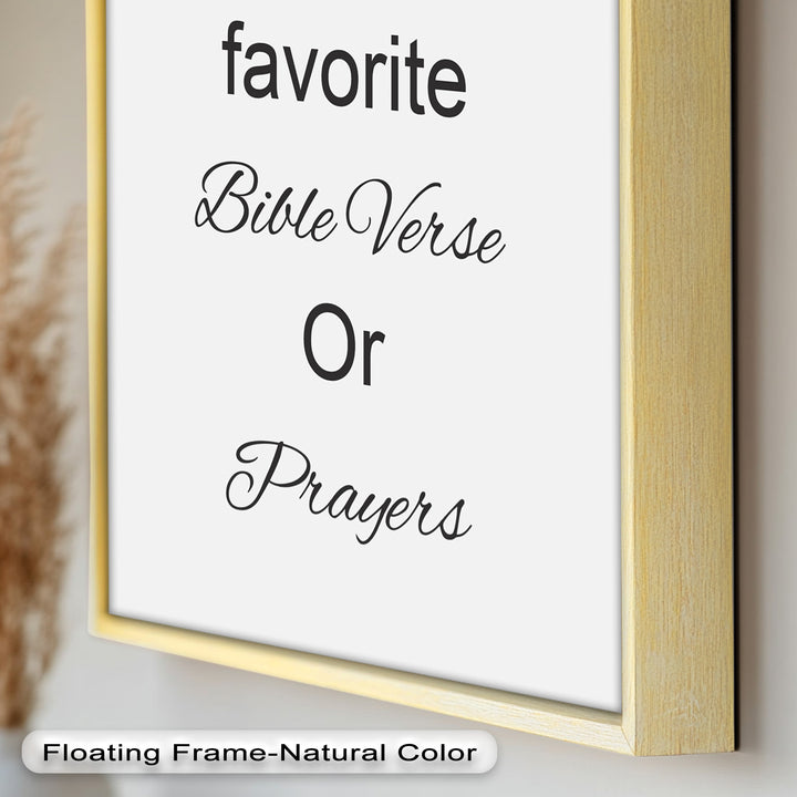 Custom Bible Verse Wall Art – Personalized Oil Painting