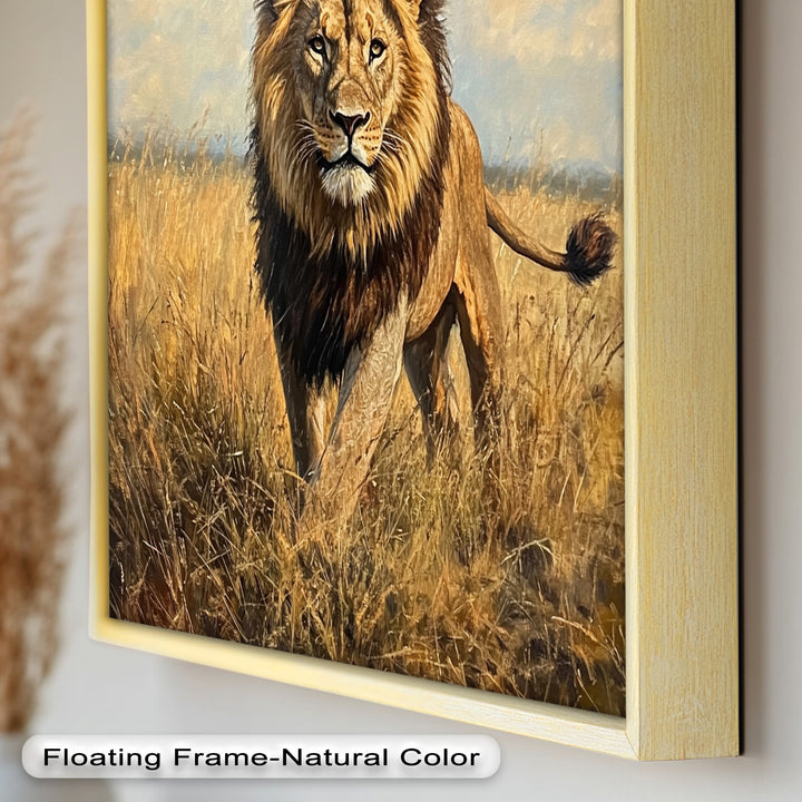 King of the Savannah – Animal Oil Painting