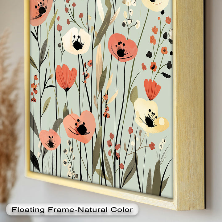 Wild Meadow Whispers – Boho Blumen Ölgemälde