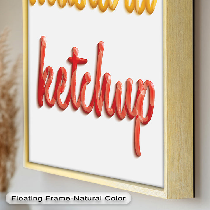 Mustard & Ketchup – Typography Oil Painting