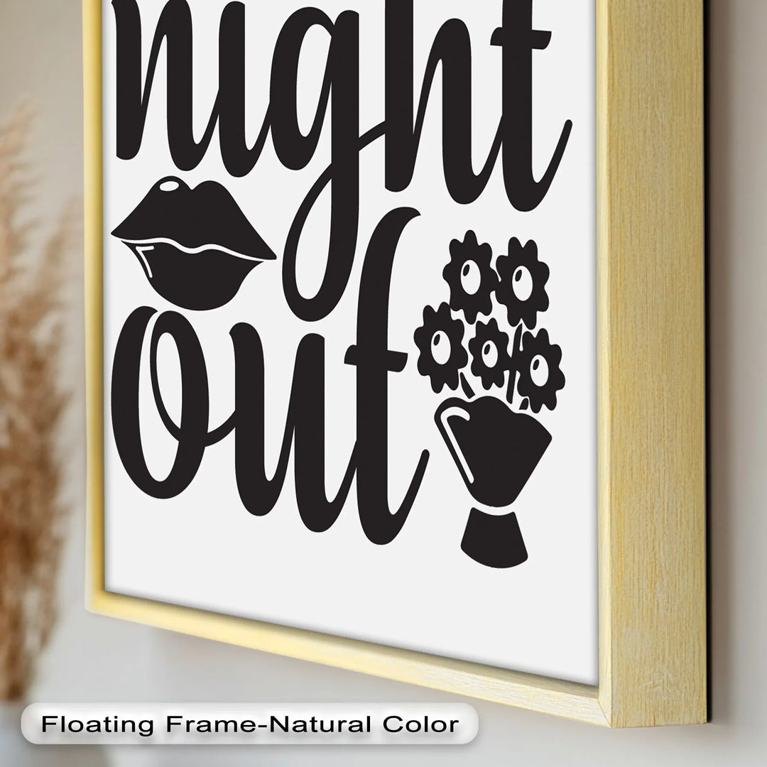 Girls Night Out – Typography Oil Painting - MyPhotoStation