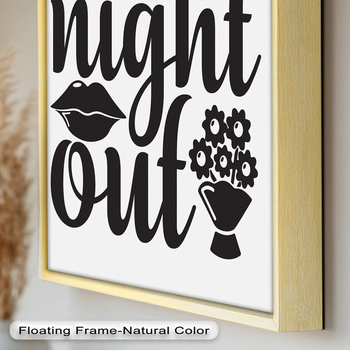 Girls Night Out – Typography Oil Painting - MyPhotoStation