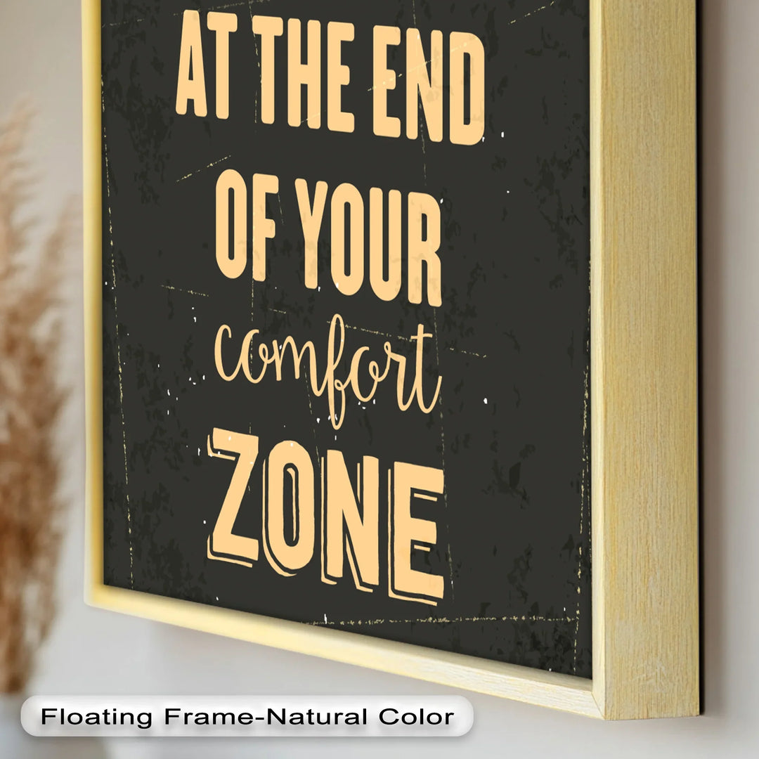 Life Begins at the End – Motivational Oil Painting - MyPhotoStation