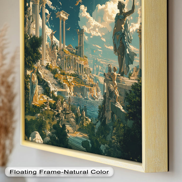 Majestic Temple of the Gods - Mythology Oil Painting