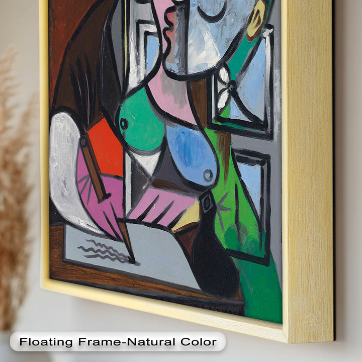 Dreaming Scribe – Woman Writing by the Window Picasso Oil Painting