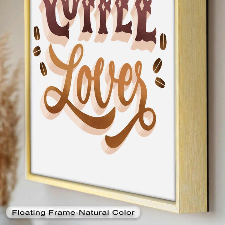 Coffee Lover Typography Art – Coffee Day Oil Painting - MyPhotoStation