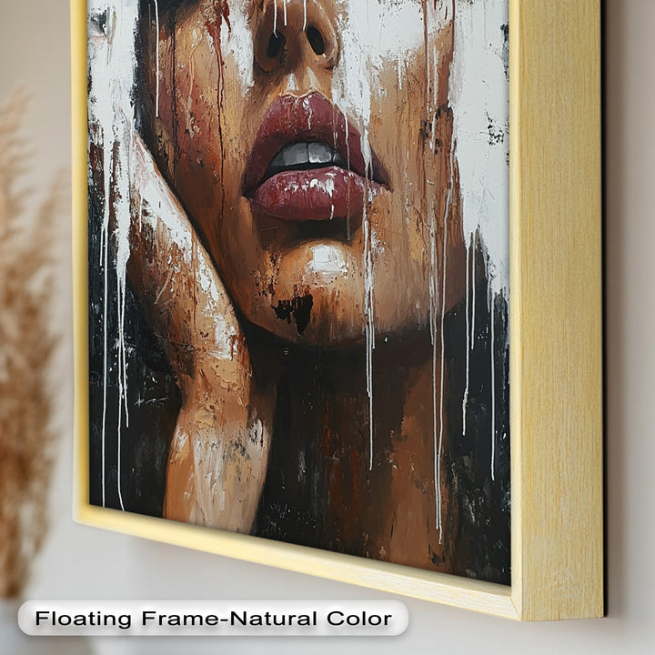 Dripping Silence – Modern Expressionist Abstract Oil Painting