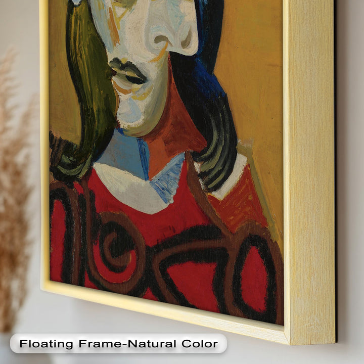 Abstract Portrait with Red Garment - Picasso Oil Painting